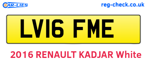 LV16FME are the vehicle registration plates.