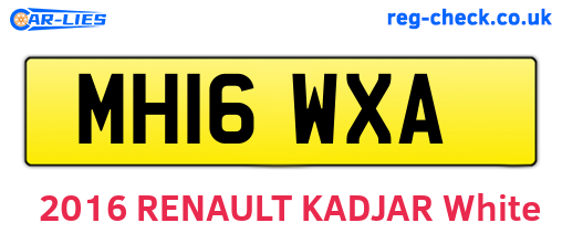 MH16WXA are the vehicle registration plates.