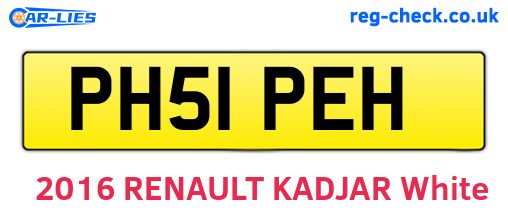 PH51PEH are the vehicle registration plates.