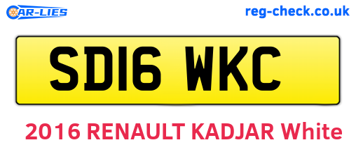 SD16WKC are the vehicle registration plates.