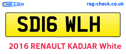 SD16WLH are the vehicle registration plates.