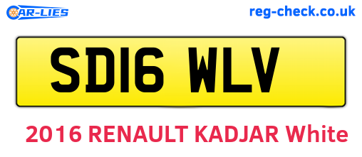 SD16WLV are the vehicle registration plates.