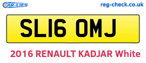 SL16OMJ are the vehicle registration plates.