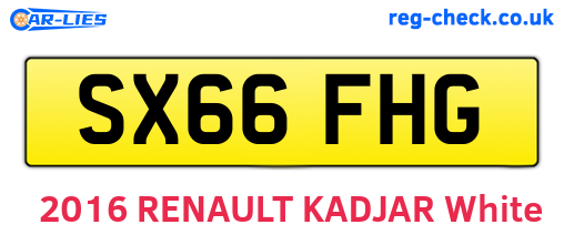 SX66FHG are the vehicle registration plates.