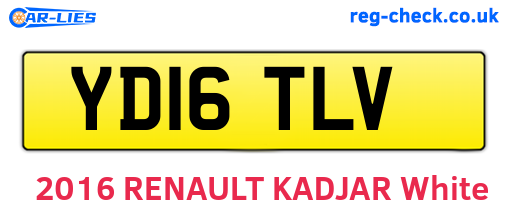 YD16TLV are the vehicle registration plates.