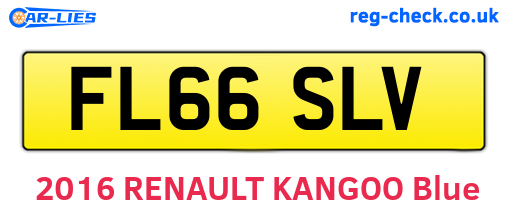 FL66SLV are the vehicle registration plates.