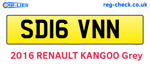 SD16VNN are the vehicle registration plates.