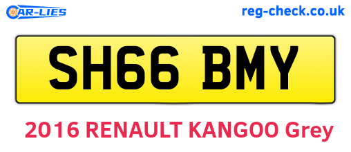 SH66BMY are the vehicle registration plates.