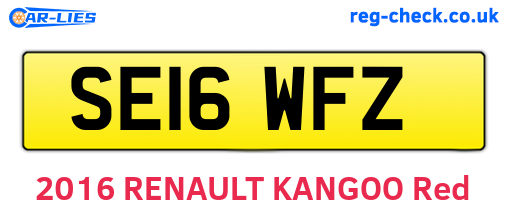 SE16WFZ are the vehicle registration plates.