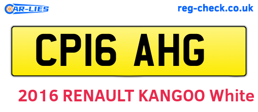 CP16AHG are the vehicle registration plates.