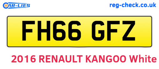 FH66GFZ are the vehicle registration plates.