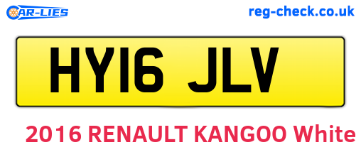 HY16JLV are the vehicle registration plates.