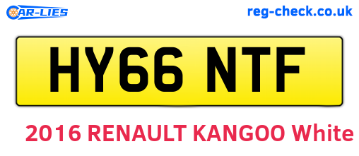 HY66NTF are the vehicle registration plates.