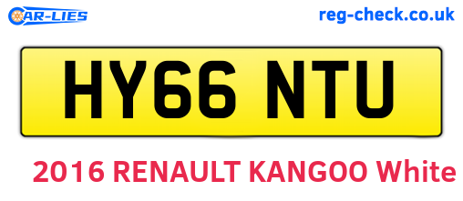 HY66NTU are the vehicle registration plates.