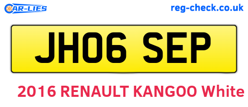 JH06SEP are the vehicle registration plates.
