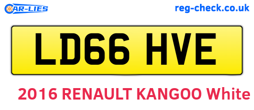LD66HVE are the vehicle registration plates.