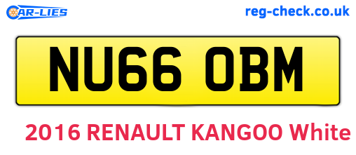 NU66OBM are the vehicle registration plates.