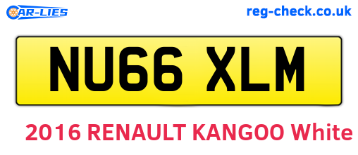 NU66XLM are the vehicle registration plates.