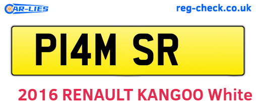 P14MSR are the vehicle registration plates.