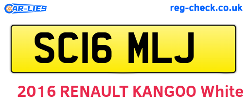 SC16MLJ are the vehicle registration plates.