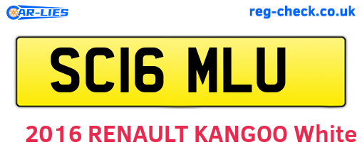SC16MLU are the vehicle registration plates.