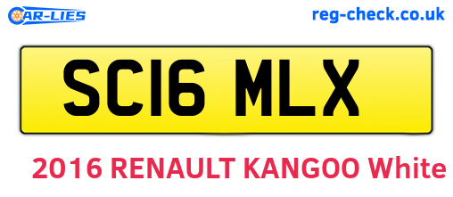 SC16MLX are the vehicle registration plates.