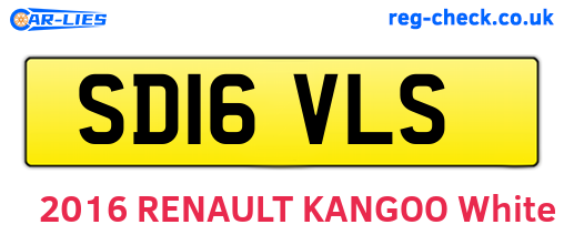 SD16VLS are the vehicle registration plates.