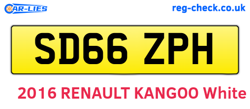 SD66ZPH are the vehicle registration plates.