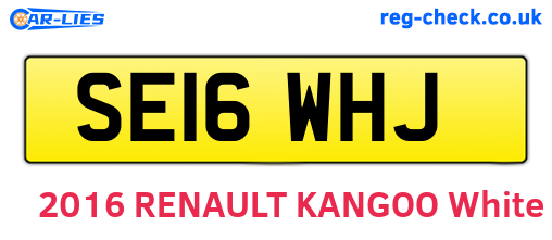 SE16WHJ are the vehicle registration plates.