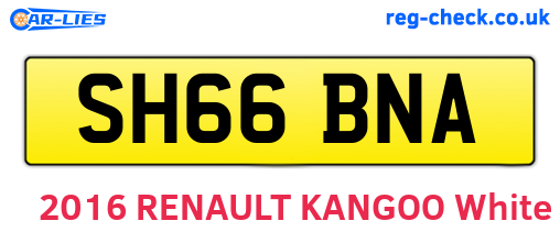 SH66BNA are the vehicle registration plates.