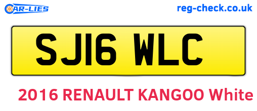 SJ16WLC are the vehicle registration plates.