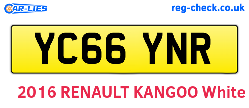 YC66YNR are the vehicle registration plates.
