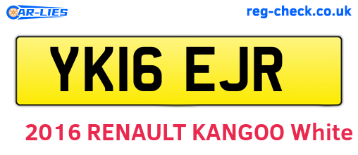 YK16EJR are the vehicle registration plates.