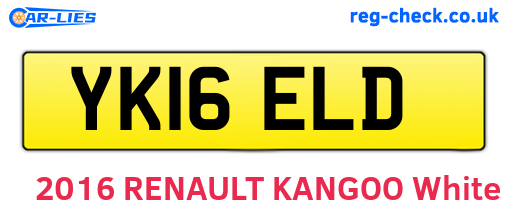 YK16ELD are the vehicle registration plates.