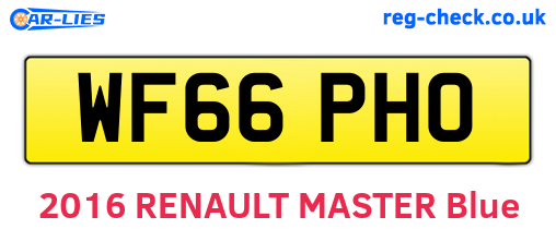 WF66PHO are the vehicle registration plates.
