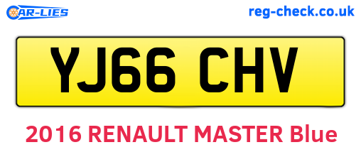 YJ66CHV are the vehicle registration plates.