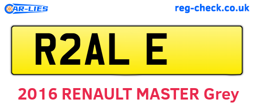 R2ALE are the vehicle registration plates.