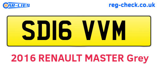 SD16VVM are the vehicle registration plates.