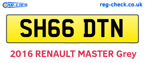SH66DTN are the vehicle registration plates.