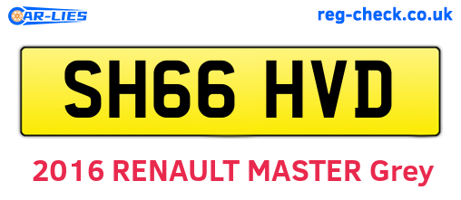 SH66HVD are the vehicle registration plates.