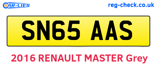SN65AAS are the vehicle registration plates.