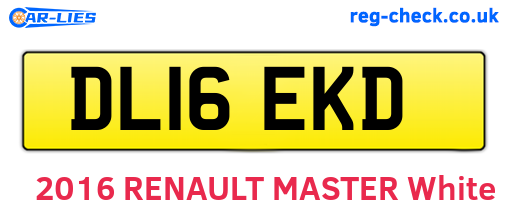 DL16EKD are the vehicle registration plates.