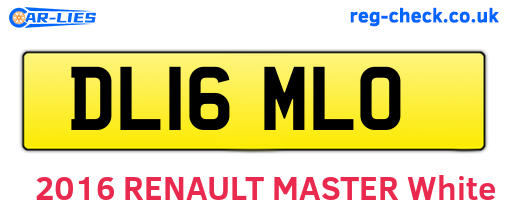 DL16MLO are the vehicle registration plates.