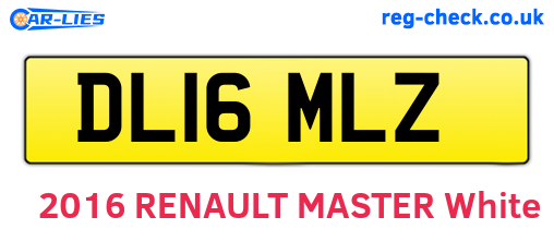 DL16MLZ are the vehicle registration plates.