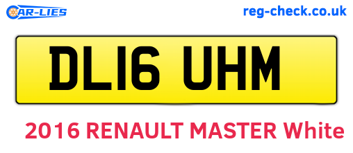 DL16UHM are the vehicle registration plates.