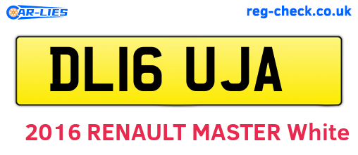 DL16UJA are the vehicle registration plates.