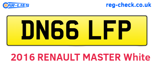 DN66LFP are the vehicle registration plates.