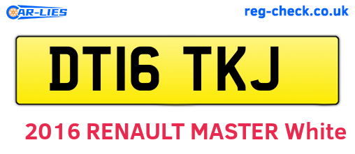 DT16TKJ are the vehicle registration plates.