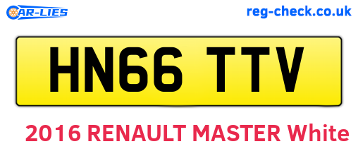 HN66TTV are the vehicle registration plates.