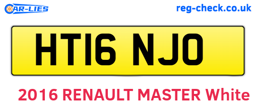 HT16NJO are the vehicle registration plates.